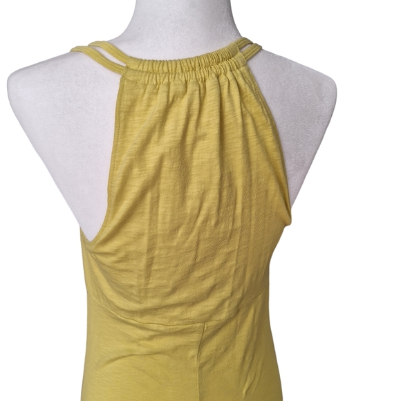 Athleta Women's Lime Green Cotton Modal Mini Dress with Shelf Bra szS - Picture 5 of 9